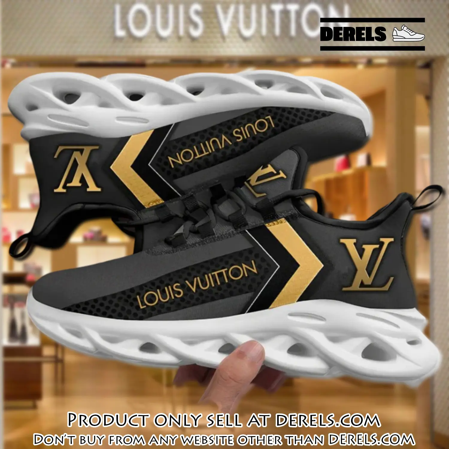Louis vuitton yellow logo grey max soul shoes luxury brand gifts for men women dr2038432